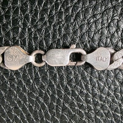 Vintage Sterling Figaro Chain Necklace - additional view