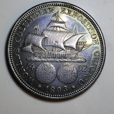Silver 1893 Columbian Exposition Commemorative 50¢ - additional view