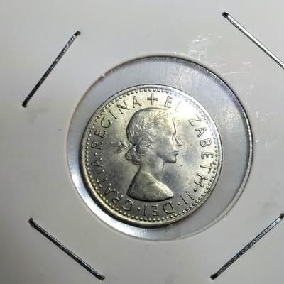 1967 British sixpence 
