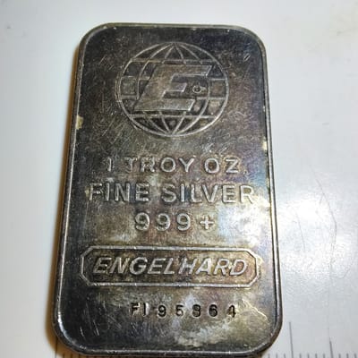 Vintage MINT ERROR 1981 Engelhard 1 oz Silver Bar 