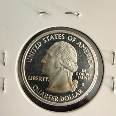 Silver proof 2004 S Michigan Washington quarter  - additional view