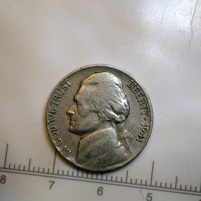 1941 S Jefferson nickel 
