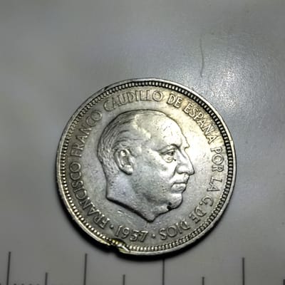 1957 5 Spanish pesetas 