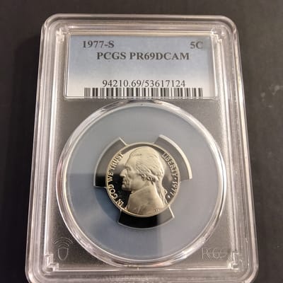 1977-S Jefferson Nickel PR69DCAM