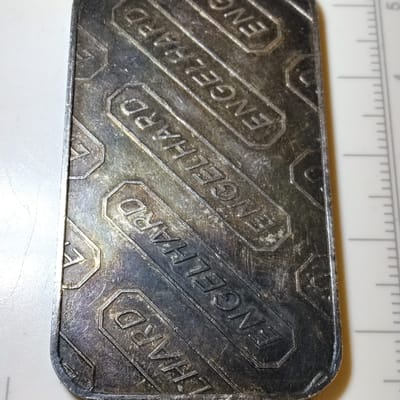 Vintage MINT ERROR 1981 Engelhard 1 oz Silver Bar  - additional view