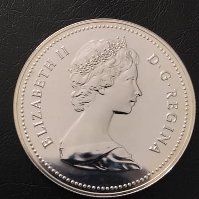 1980 Canada Specimen Silver Dollar Polar Bear $1  - additional view