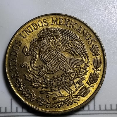 1971 5 Mexican centavos  - additional view