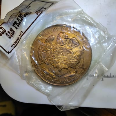 Old San Francisco mint copper round