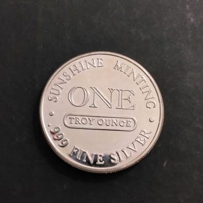 1 oz Sunshine Minting .999 Fine Silver Round
