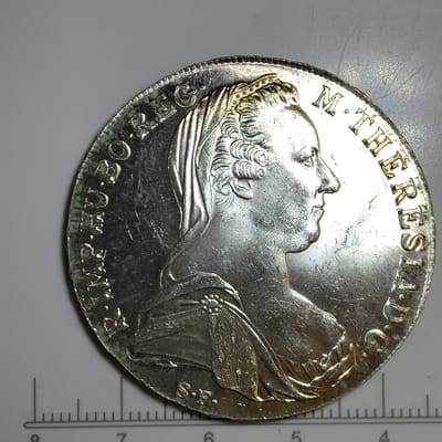 silver 1780 Maria Theresa Thaler official restrike - additional view