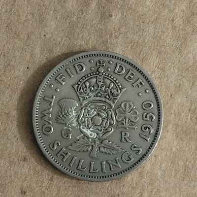 1950 United Kingdom Two Shillings