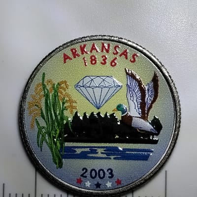 Error colorized 2003 Arkansas Washington quarter  - additional view