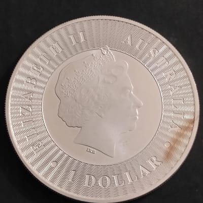 1st year made Silver 2016 Australian 1oz kangaroo  - additional view