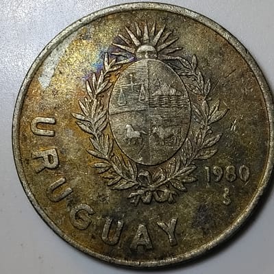 1 Nuevo peso from Uruguay 