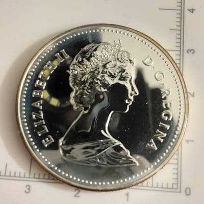 1982 Canada Silver Dollar Regina Centennial Proof  - additional view