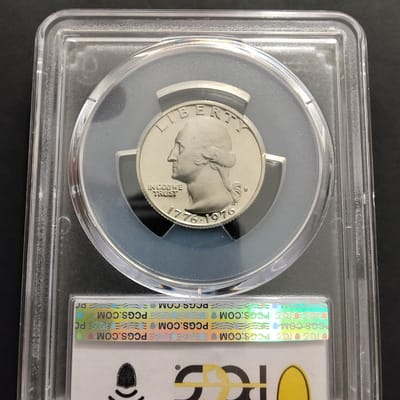 1976-S Clad Bicentennial Washington Quarter PR69 - additional view