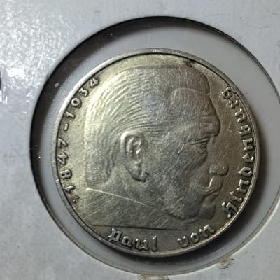 Silver 1939-J Germany 2 Reichsmark VF-35 TO XF-45  - additional view