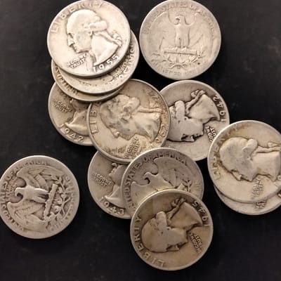 90% silver quaters - additional view