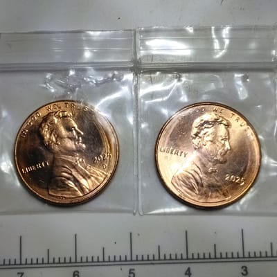 2025 D 2025 P Lincoln cent 