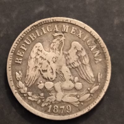 Silver 1879-Go S Mexico 25 Centavos VF Condition - additional view