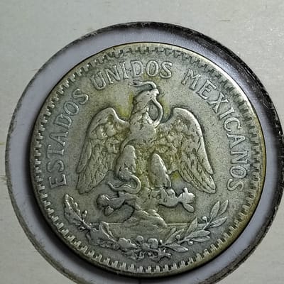 Silver 1919 Mexico 50 Centavos - additional view