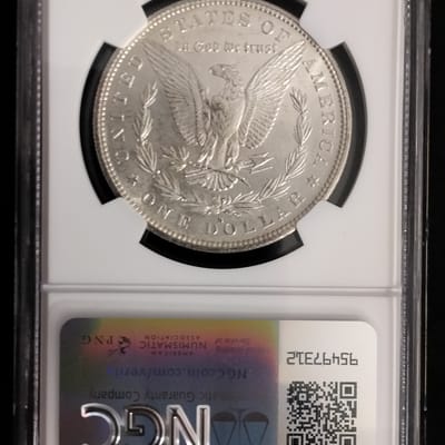 NGC 1882-S MS-63 Morgan Silver Dollar Sharp Strike - additional view