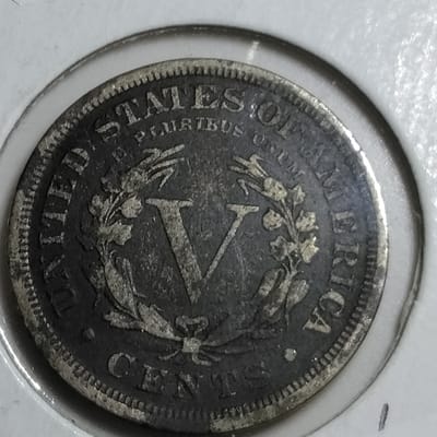 1902 V Nickel  - additional view