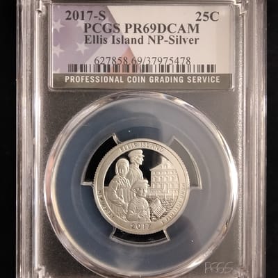 Silver 2017-S Ellis Island NP PR-69 DCAM 