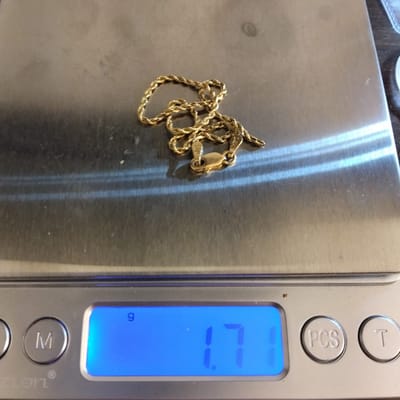 14k Gold Rope Bracelet Melt
