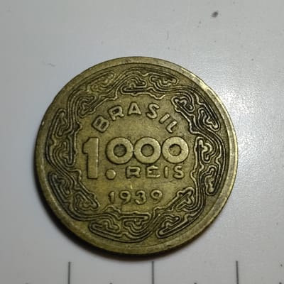 1939 Brazilian 1,000 Réis coin