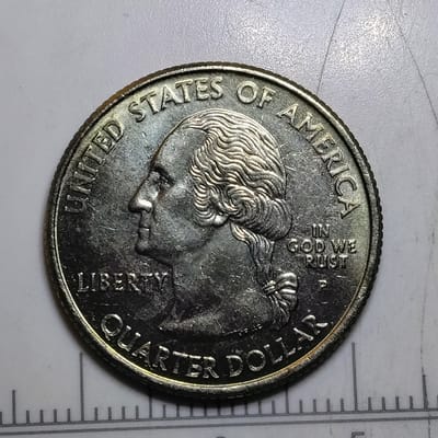 Error 2005-P Kansas State Quarter- Faint Weak "T" - additional view