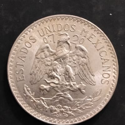 Silver 1943 Mexico 50 Centavos – Choice BU  - additional view