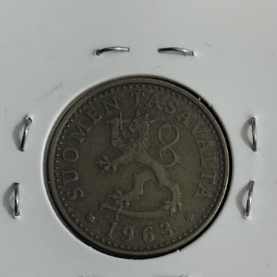 1963 20 Penniä coin from Finland.