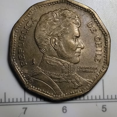 1992 Chilean 50 pesos