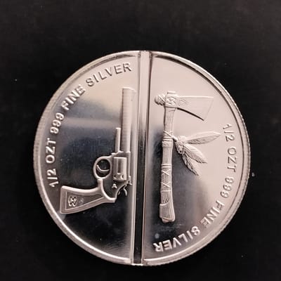 Elemetal silver1oz Western-Warrior Divisible Round - additional view