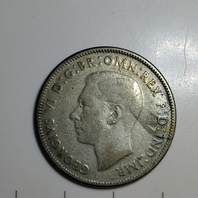 Silver 1947 1 Australian Florin - additional view