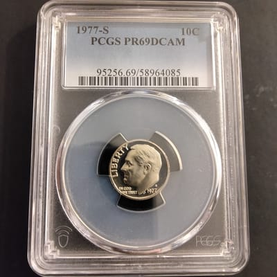 1977-S Roosevelt Dime Proof PR69 DCAM 