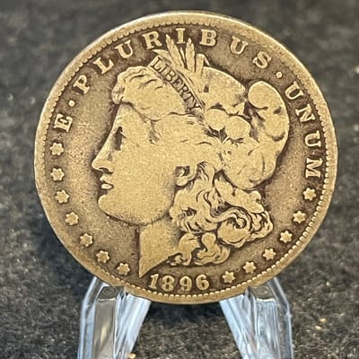 1896-O Morgan Silver Dollar $1 90% Silver