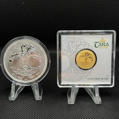 Geiger Tara Coins Tree of Life Gold & Silver Pair