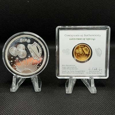 Geiger Tara Coins Tree of Life Gold & Silver Pair - additional view