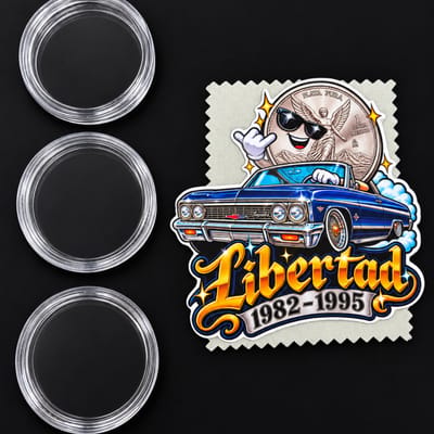 3 Coin Capsules for 1982-95 Gorditas Libertad