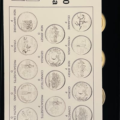 1999 2000 24K gold-plated State Quarter set - additional view