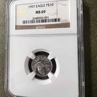 1/10 oz Platinum Eagle 1997 NGC MS69