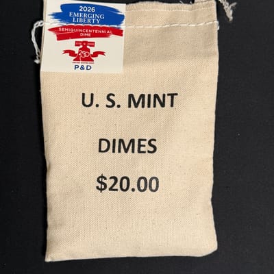 Bag of 2026 Emerging Liberty Dimes - D & P Mix - additional view