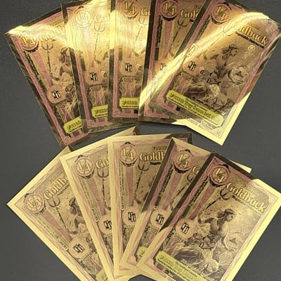 Lot of 10 - 2026 Florida 1/4 Goldback Notes