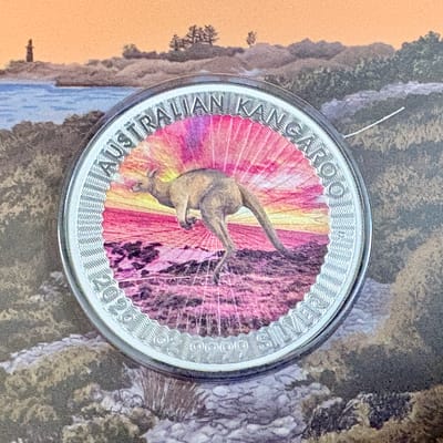 2026 $1 Australian Kangaroo "Sundowner" 1oz Silver