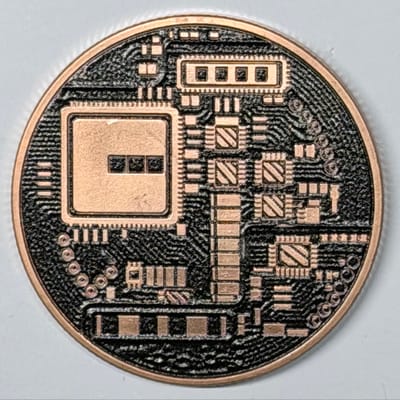 (6) X Bitcoin 1 oz 999 Colorized and Solid Copper - additional view