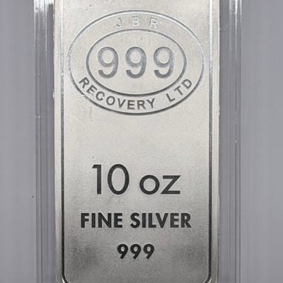 (10) JBR Recovery Ltd 10 oz .999 Fine Silver