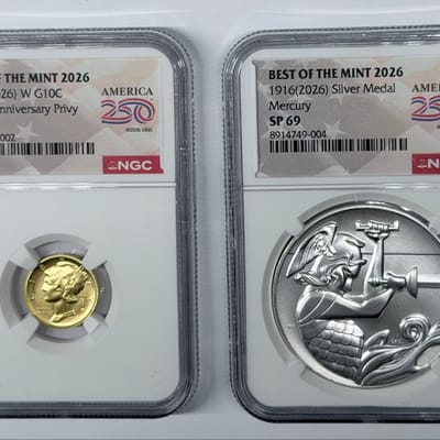 2026 Best Of The Mint 2016 Mercury Dime Gold Coin - additional view