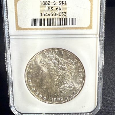 1882-S $1 MS64 MORGAN SILVER 90% SAN FRANSCISCO